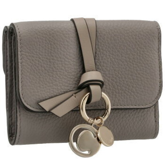Chloe Wallet Trifold Alphabet Gray - Picture 1 of 8